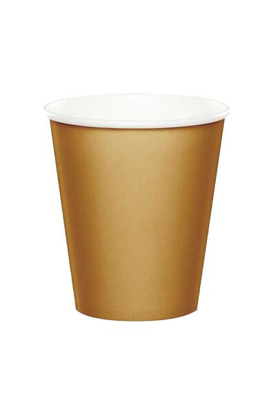 Roll-Up Altın Karton Bardak 6 Adet