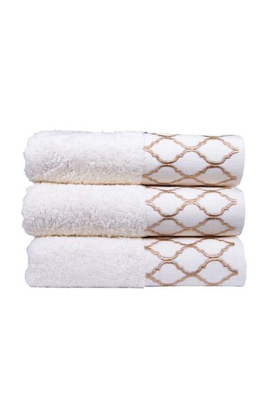 Minteks طقم مناشف كريم آريس الرعوية 3 قطع 30x50 سم