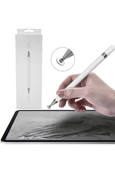 TEKNETSTORE iPad 10th Generation 10.9 Inch Compatible Touch Pen Passive 2 In 1 Tablet Pen Drawing & Writing Pen