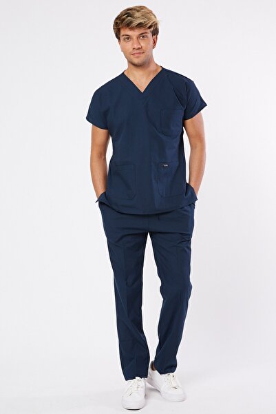 Owlet Medikal بدلة موحدة للجراحة باللون الأزرق الداكن