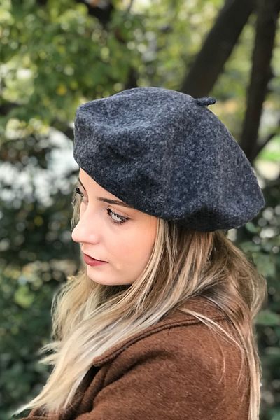 Novon Giyim & Aksesuar 100% Felt Premium French Painter Beret