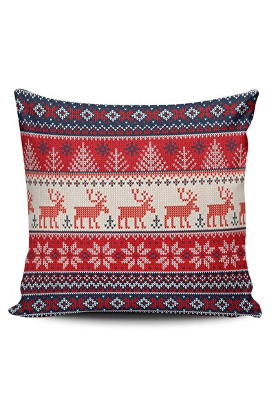 Alkan Homes Deer Themed Digital Printed Throw Pillow Cover