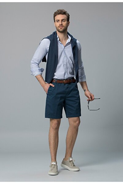 Lufian Astor Spor Gömlek Slim Fit Saks