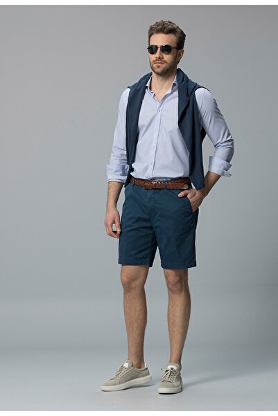 Lufian Astor Spor Gömlek Slim Fit Saks