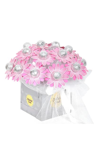 ChocChic Kız Bebek Buketi Çikolatalı Çiçek