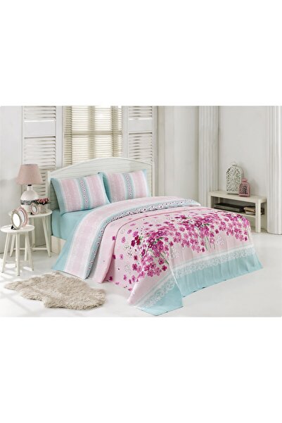 Özdilek Linset Tek Kişilik Pike Takımı Pembe 160x230