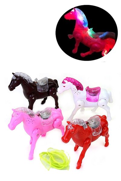 RoseRoi Baby's Crawling Companion Walking Toy Horse with Sound and Light (1 Piece)