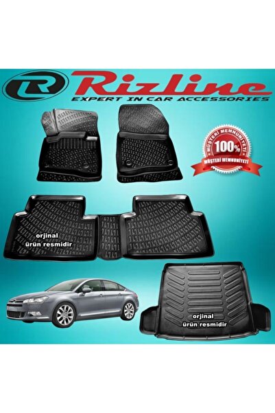Rizline Citroen C5 3d Paspas + Bagaj Havuzu Siyah 2008-2016 Arası