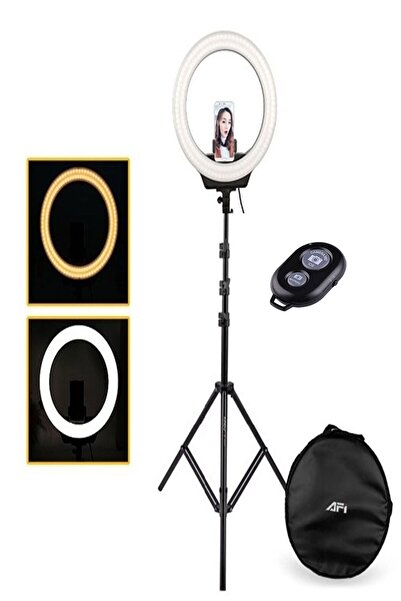 Deyatech 14 Inç Ring Light Kumandalı Led Işık Youtube,makyaj,kuaför Make Up T...