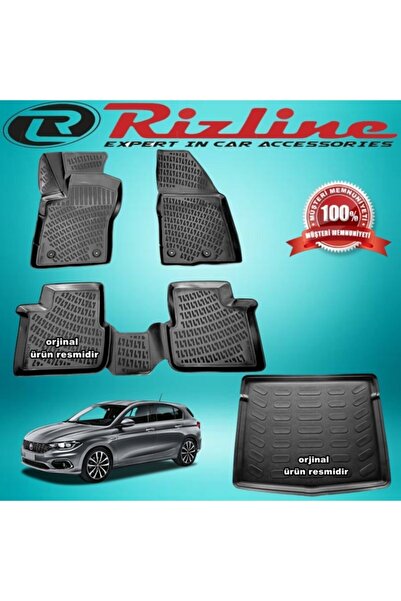 Rizline Fiat Egea 3d Paspas + Bagaj Havuz Siyah Hb 2016 Sonrası