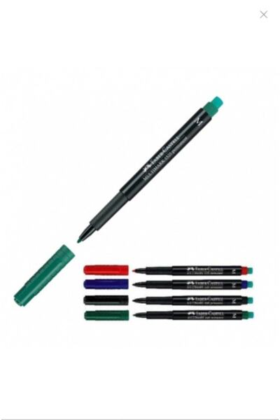 Faber Castell Multimark Permanent Asetat Kalemi 1.0(m) 4 Renk