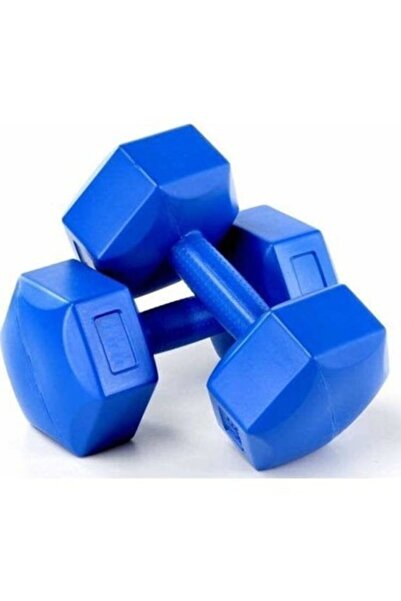 Homecınar 2 Adet 10 Kg Toplam 20 Kg Plastik Dambıl Plastik Dambıl Seti 10 - 2...