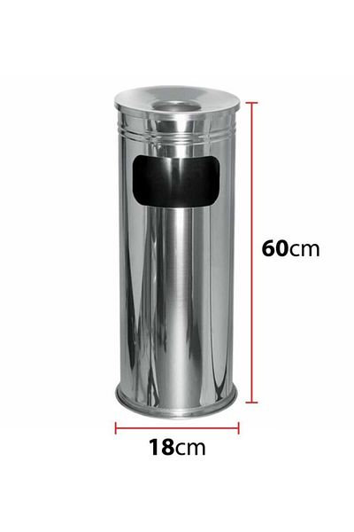 Çelik Ayna No:1 Column Ashtray Q 20x60 Cm