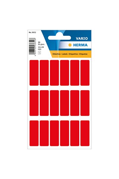 Herma Vario etiketa 12x34mm crvena
