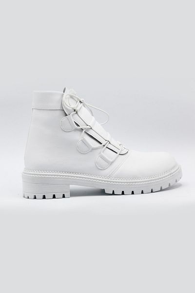 SHAXİR Γυναικείες λευκές μπότες Thermo Sole