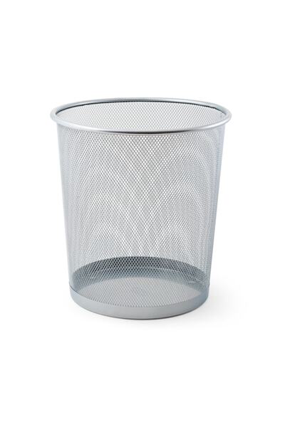 Mas Gri Tam Delikli Ofis Çöp Kovası 10 lt