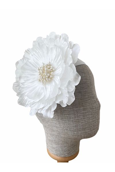 zühre balaban Bandă elastică florală albă