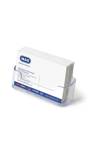 Mas Επάνω θήκη επαγγελματικής κάρτας Οβάλ Διαφανής