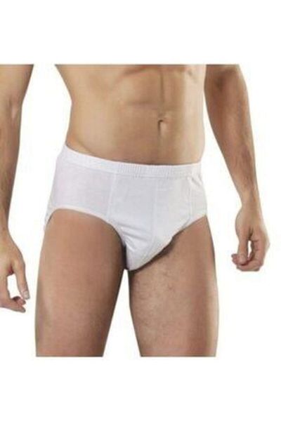 Berrak Men's White 6 Pack Slip Panties
