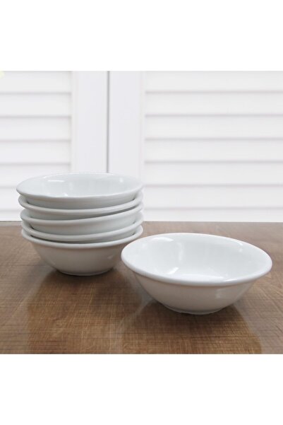 Arna Porselen Arna 14 cm Ceramic Soup Bowl 6 Pieces - White