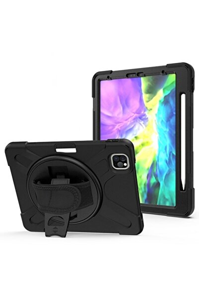 Ally Mobile Ipad Air 4. Nesil 10.9 Kılıf Shockproof 3 Katmanlı Standlı Zırh K...