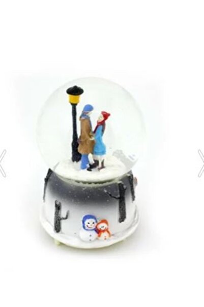 ELBA Romantik Aşıklar Müzikli Kar Küresi Model 3 - Ayakta