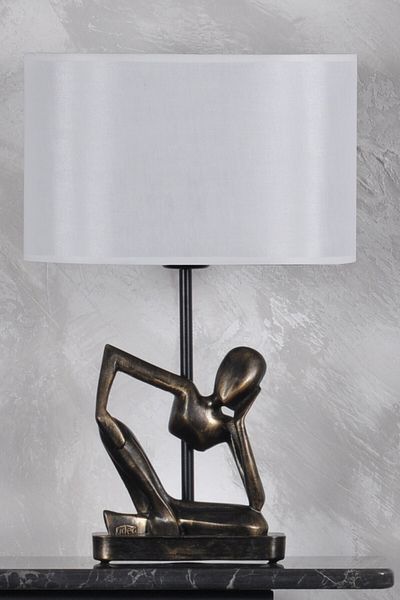 Qdec Gold White Modern Design Human Lampshade
