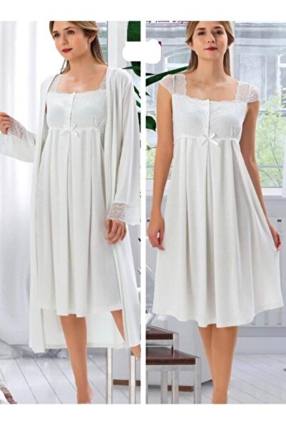 Duchesse طقم ثوب نوم للحوامل 2200 لون إكرو