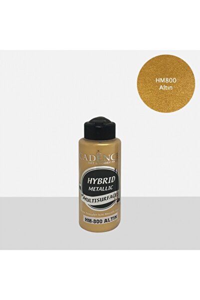Cadence Hibrit Metalik Multisurface Akrilik Boya 120 Ml Hm800 Altın