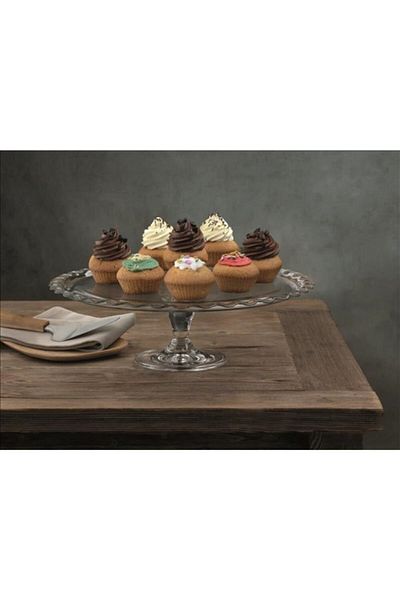 Paşabahçe Maxi Patisserie Footed Serving Plate