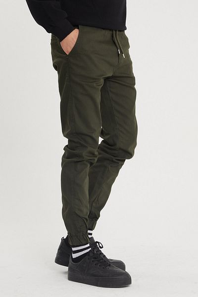 Serseri Jeans Black Leg Elastic Waist Jogger Pants