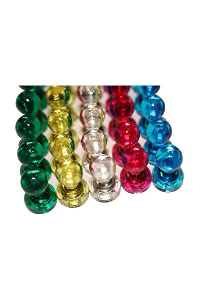 Dünya Magnet 24 Adet Pano Mıknatısı - Güçlü Neodyum Mıknatıs - Pano Levha Mag...