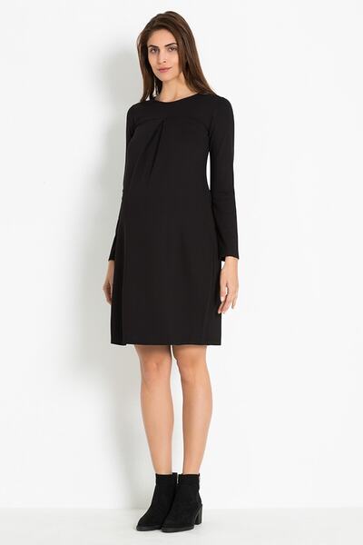 GEBE Siyah Hamile Elbisesi Ringa