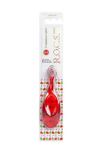 R.O.C.S. Rocs Baby 0-3 Years Toothbrush Red