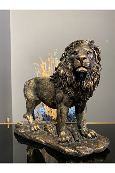 OFİSSTORE Bronz Aslan Heykel