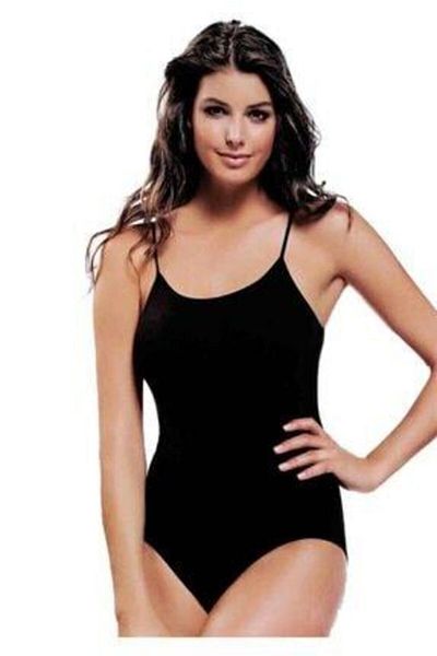 Tutku Women's Black 3-Pack Rope Strap Lycra Hook and Snap Body