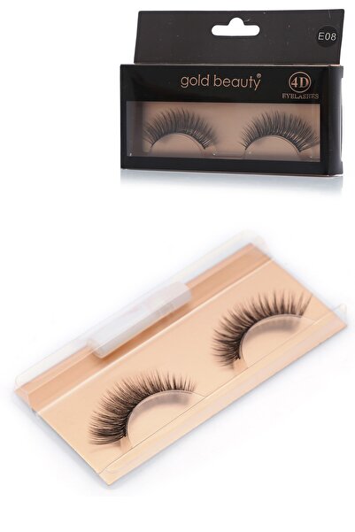 Gold Beauty 4d Yoğun Hacimli Ipek Takma Kirpik No:8