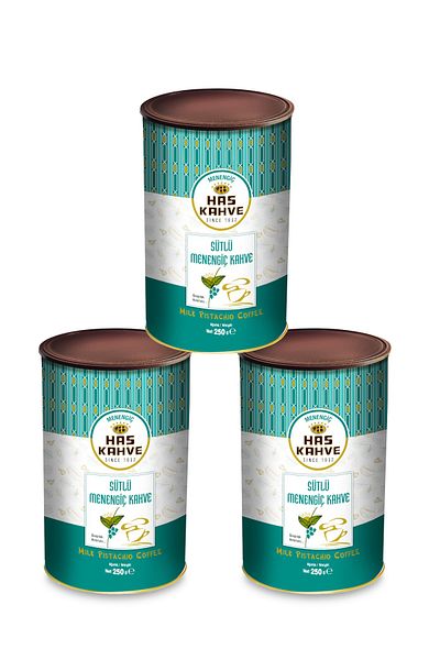 Has Kahve Has 3-Piece Turkish Coffee with Milk Terebinth 3*250 gr