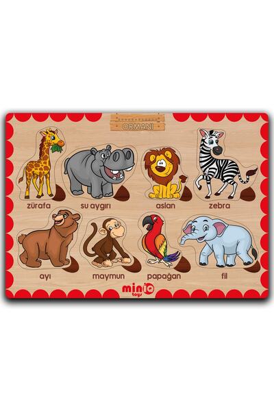 minİQ toys Ahşap Türkçe 6’lı Mega Set Eğitici-Öğretici Yapboz