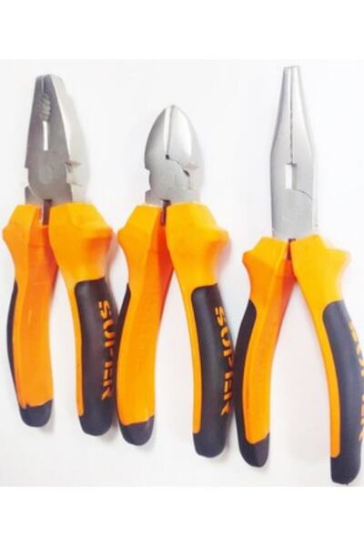 QNİAY Pense + Yan Keski + Karga Burun Seti 3'lü