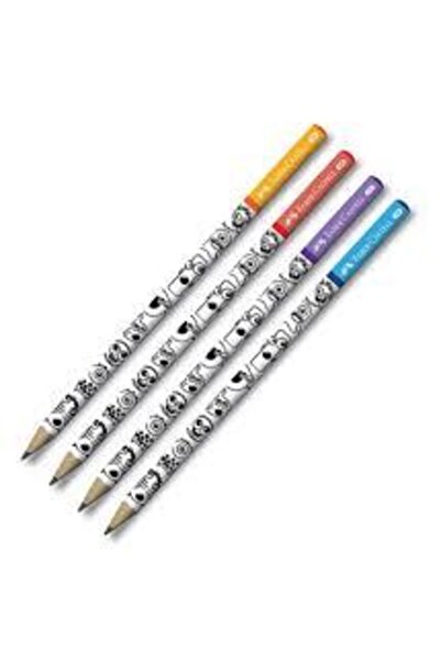 Faber Castell قلم رصاص كاستل بنمط خربش 2 ب، مجموعة من 4 قطع