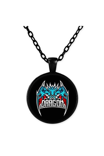 astak Black Dragon Chain Necklace - Bll1745