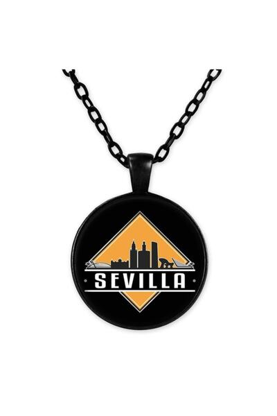 herotasarım قلادة سلسلة سوداء من إشبيلية Bll2224