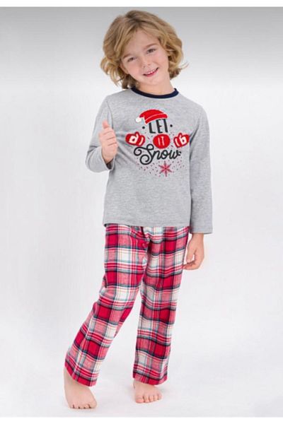 Arnetta Men's Gray Father Son Combination Pajama Set 1070