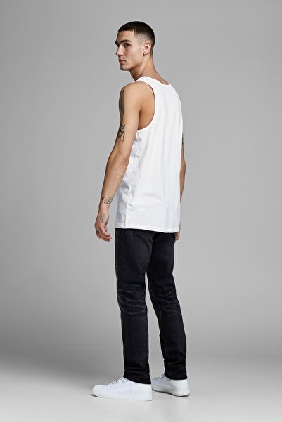 Jack & Jones Men's White Plain Undershirt 2-pack 12133910