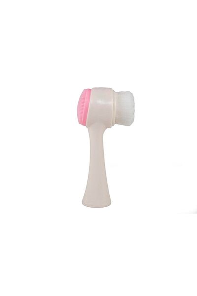 Als Double Sided Facial Cleansing Brush, Silicone and Soft Brush