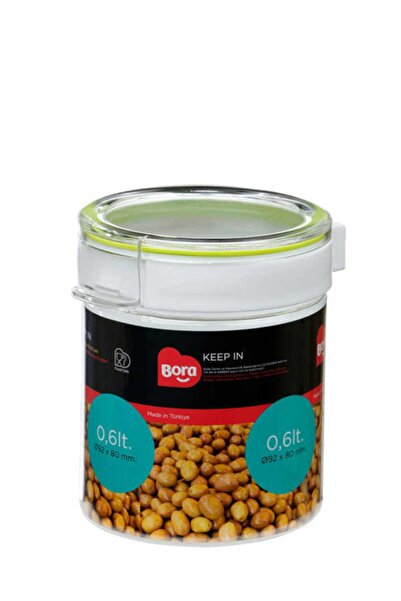 Bora Plastik 0.6 Liter Pet Round Storage Container Jar 89mm No:2 - Bo2221