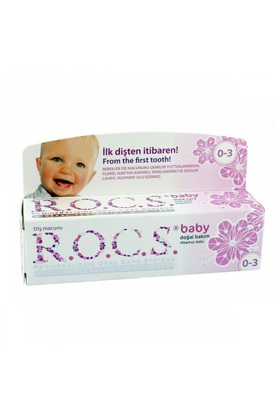 Rocs Baby 0-3 Years Old Linden Extract Swallowable Toothpaste - 35 ml