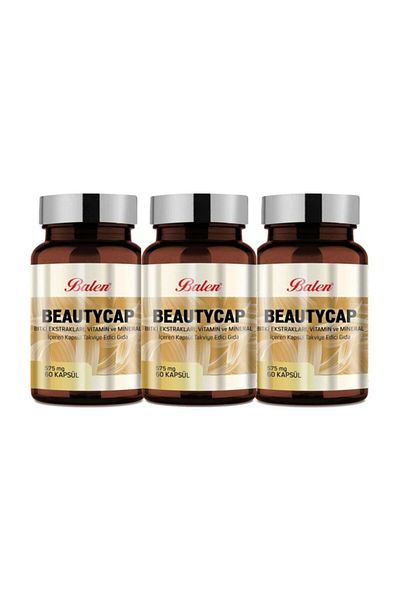 Balen Beautycap Hydrolyzed Collagen Biotin Containing 60 Capsules X 3 Pieces