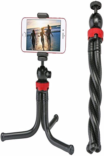 BLUPPLE Flx Esnek Tripod Kamera Profesyonel Telefon Tutucu 360 Derece 3 Ayakl...